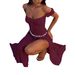 DiYun European And American Elegant Style Versatile Solid Color Long Dress Women's Clothing 2026 Summer_ecoleips.com
