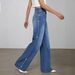 Vintage Wide-Leg Jeans – High-Waisted Relaxed Fit With Washed Denim & Beaded Embellishments_ecoleips.com
