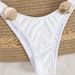 Women's Adjustable Bikini Set – High-Cut Sexy Swimwear With Removable Padding, Quick-Dry Nylon & Breathable Lining (S-L, White)_ecoleips.com