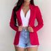 Women's Clothing small suits Lapel long sleeves slim sweet button street jacket suit multi color spot_ecoleips.com