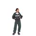Oversized High-Neck Zip Detail Sweatshirt - Thickened Letter Print Pullover For Streetwear & Hip-Hop Fashion_ecoleips.com