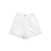 High-quality Pure Linen Shorts Women, New Summer Style, White Casual Simple A-line Pants, Loose Fit, High-waisted,_ecoleips.com