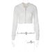 Women's Slim Fit Hooded Cardigan Zip Up Long Sleeve Cropped Top Fashion Autumn_ecoleips.com