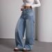 SC European And American New Style Work Vintage Wahed Floor-Length Pant, High-Waited Slimming For Women, Women'_ecoleips.com