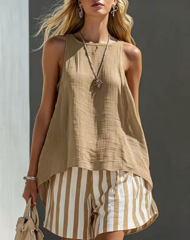 Women's V-Neck Long Sleeve Blouse Loose Fit Button Down Shirt Casual Comfort Breathable Linen-Like Top_ecoleips.com