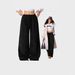 Trendy High-Waisted Drawstring Wide-Leg Pants – Polyester & Spandex Lounge Pants With Flowy Drape (Stretchy & Breathable)_ecoleips.com