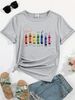 European And American Cross-border Foreign Trade Women's Clothing Pencil Pattern Round Neck Printed Short-sleeve T-shirt_ecoleips.com