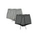 Women’s Color Block Knit Set – Striped Long Sleeve Cardigan & Drawstring Shorts, Y2K Retro Casual Outfit (Black, Gray)_ecoleips.com