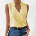 Women's Casual V-Neck Pullover T-Shirts Solid Multi-Color Regular Fit Top_ecoleips.com