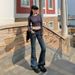YC&American Retro Low-waist Sexy Stretch Slim-fit Versatile Flared Jeans For Women In Early Autumn & Extra-long Pants_ecoleips.com