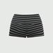 Women's American Style Striped Color-Block Casual Hot Pants Summer Retro Rhinestone Shorts Home Wear_ecoleips.com