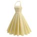 Women's Clothing Neck One Shoulder Neck Tie Up Two Wear Elegant Backless Sexy Slim Dress For Women_ecoleips.com