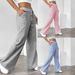 Spring Striped Wide-Leg Pants – Cotton-Polyester Blend High Waist Casual Trousers | S-XL | 4 Vibrant Colors | Work & Weekend Essential_ecoleips.com