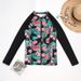 Aria Basics European American Plus-size Women's Long-sleeve Diving And Surfing Suit, Black Sun Protection Top, Adult Swimsuit, Beach_ecoleips.com