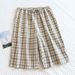 Summer Cotton Gauze Pajama Shorts Japanese Style Elastic Waist Casual Large Size Home Pants For Men And Women_ecoleips.com