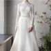 Satin Light 2026 New Bride Temperament Forest Style Long Sleeve Banquet Super Fairy Travel Photography Wedding Dress_ecoleips.com