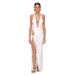 Women's Solid Color Halter Neck One Piece Swimsuit Sexy Bikini Set Style New_ecoleips.com