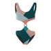Women's Clothing Color Block One Piece Bikini Set Mesh Skirt Sexy Vacation Swimsuit_ecoleips.com