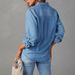 Women's Clothing Autumn Casual Lapel Single Breasted Long Sleeved Denim_ecoleips.com