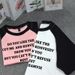 Women's Color Blocked Raglan Sleeve T-Shirt Off-Shoulder Short Sleeve Summer 2024 American Retro Style Inner Layer Top_ecoleips.com