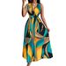 Women's Clothing Spring Elegant Fashionable Sexy Printed Dress Sleeveless V Neck Women's Clothing For Formal & Casual For Women_ecoleips.com