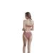 Aria Basics Sexy Solid Color Hollow-out Push-up High-waisted Slim-fit Pure Desire Halter Neck Ring Backless Tight-fitting European_ecoleips.com