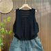 2026 New Hollow Knit Vest For Women, Spring Autumn Fashionable And Stylish Outerwear, Solid Color Top_ecoleips.com