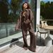 Aria Basics Aria Basics Cross-Border Cotton Pants European American 2025 Spring Summer New Loose Long-Sleeved Shirt Casual Set For Women_ecoleips.com