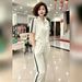 Women's Stylish Casual Sports Suit Summer Chic Youthful Thin Short Sleeved Cardigan Sweatshirt Two Piece Set_ecoleips.com