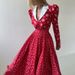 Fashion Lapel High Waist Pleat Party Dress Women Casual Long Sleeve A-Line Dress Elegant Pattern Print Contrast Color Long Dress_ecoleips.com