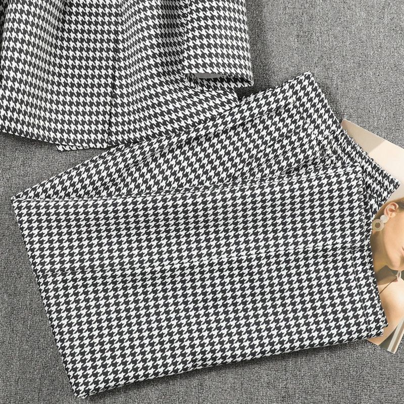 Green Women's Casual Suit Jacket Petite Korean Style Loose Sophisticated Blazer Long Sleeve Polyester For Spring Autumn_ecoleips.com