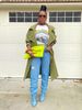 Women's Oversized Trench Coat – Longline Vintage-Inspired Jacket With Lapel Collar, Polyester-Spandex Blend For Spring & Fall Layering_ecoleips.com
