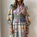 2026 New Spring Women's Clothing, Cross-Border European American Dresses, Fashionable And Elegant Printed Flared Dresses_ecoleips.com