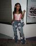 Women's Clothing Y2k Street Hot Girl Bow Washed Hole Jeans Trousers Jeans_ecoleips.com