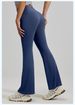 K Naked High Elasticity Sports Leggings With High Waist And Hip Lifting, Slim Fit And Slimming, Women's Micro Flared Yoga Pants_ecoleips.com