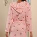 Aria Basics Cross-Border Popular Women's Flannel High-End Comfortable Nightgown Cherry Print Home Robe Wholesale Long Sleeve_ecoleips.com
