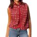 Women's Waffle Fleece Zip-Up Vest High Neck Sleeveless Pullover - Lightweight Warm Layering For Fall & Winter_ecoleips.com