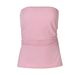 Women's Clothing 2025 Summer New Sexy Solid Color Strapless Stretch Tight Off-Shoulder Top Wholesale For Foreign_ecoleips.com