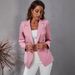 Women's Clothing Slim Long Sleeved Versatile Small Suit Jacket_ecoleips.com