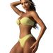 European And American Style Embroidered Swimsuit Sexy Strapless Two Piece Bikini Special Fabric Cross Border 2025 New Arrival_ecoleips.com