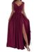 Women's Sleeveless Lace Hem Slit Dress European American Style Independent Website Bestseller 2025 Wish_ecoleips.com