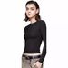 Women's Clothing High End Long Sleeved Tops Hot Girl Outer Wear T Shirt Women's Pullover Round Neck Bottoming Shirt Women's Clothing_ecoleips.com