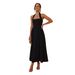 Elegant Square Neck Backless Halter Bodycon Dress For Women, Solid Color Midaxi Dress With Waist Definition_ecoleips.com