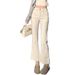 Women's High-waisted Flared Jeans, Autumn/winter 2025 New Style, Slim Fit, Slightly Flared, Slimming, With A Nice Drape,_ecoleips.com