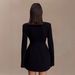 New Cross-border Women's Fashion Sexy Hollow-out Long-sleeve Bodycon Short Dress, Waist-cinching Slim-fit European And_ecoleips.com