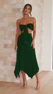 Women's Clothing Sexy variable pleated skirt set casual vacation lace-up two-piece set_ecoleips.com