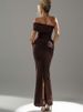 Blifanbo Oblique Shoulder Split Maxi Dress For Women Elegant Sleeveless Slim Fit Robe Summer Fashion Club Party Long Party Dress_ecoleips.com