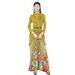 Verve Pleated High-End Round Neck Irregular Pullover Top For Women With Butterfly Print And Floor-Length Skirt Two-Piece Set_ecoleips.com