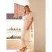 Fashionable Long Skirt For Women, Sleeveless Camisole Skirt, Floral Skirt For External Wear_ecoleips.com