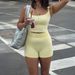 Women's Clothing Women's Y2K Sporty Style Two Piece Set Design Spring Summer Tank Top And Shorts Outfit For Formal & Casual For Women_ecoleips.com